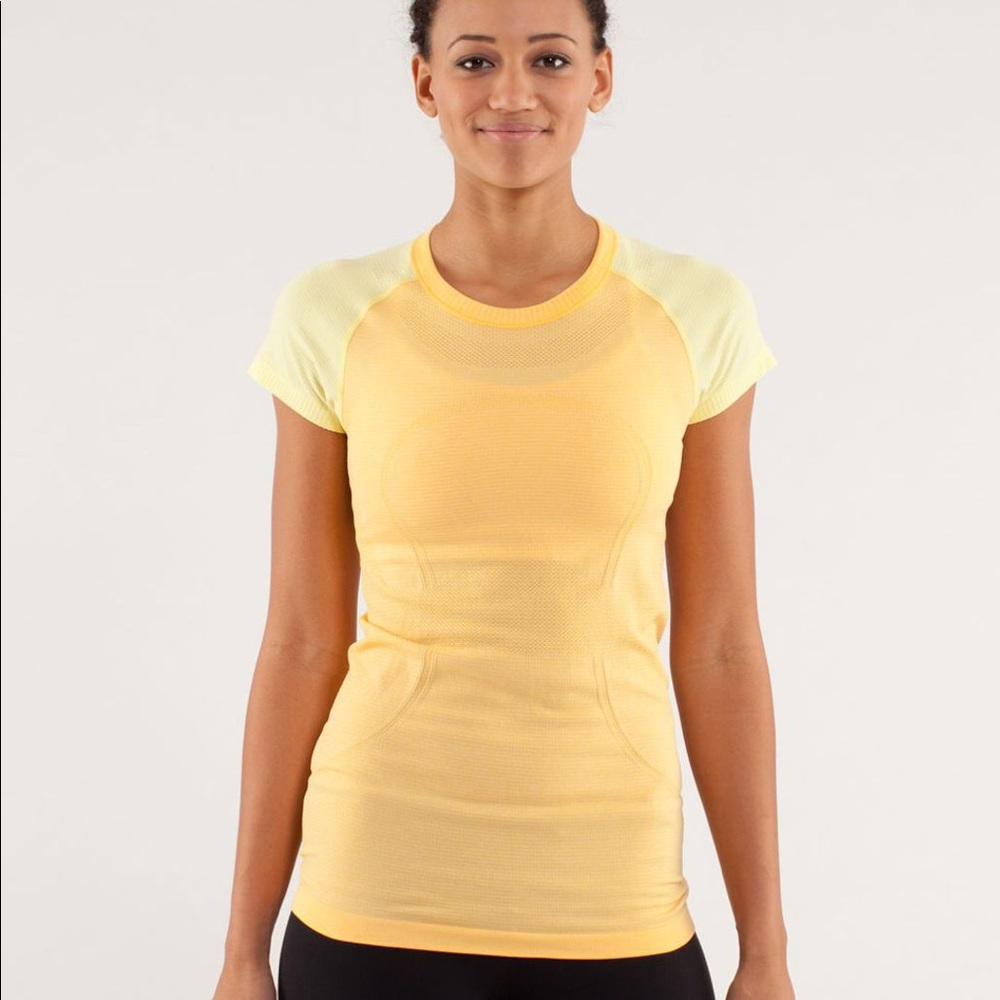 Lululemon Yellow Swiftly Tech Short Sleeve